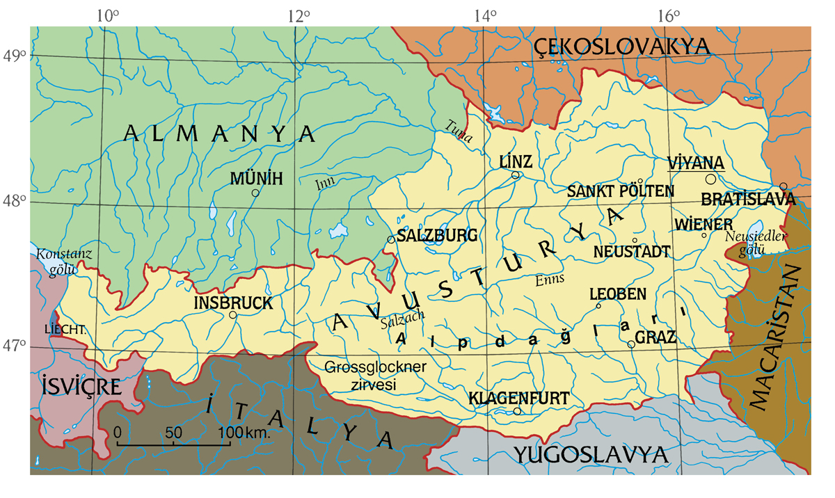 Avusturya haritası